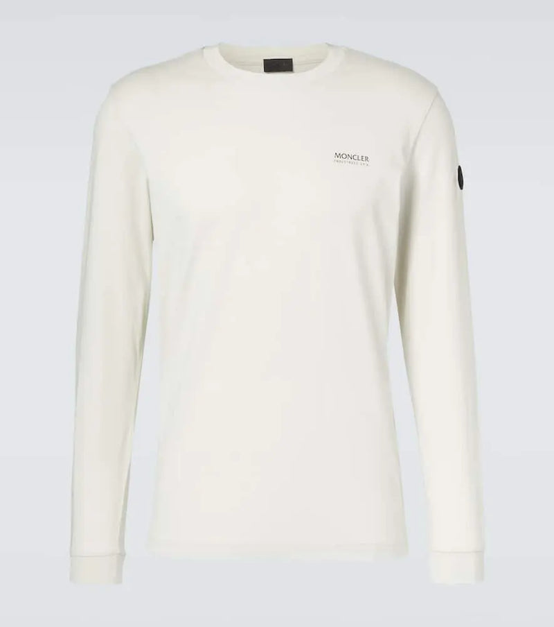 Moncler Logo cotton jersey top