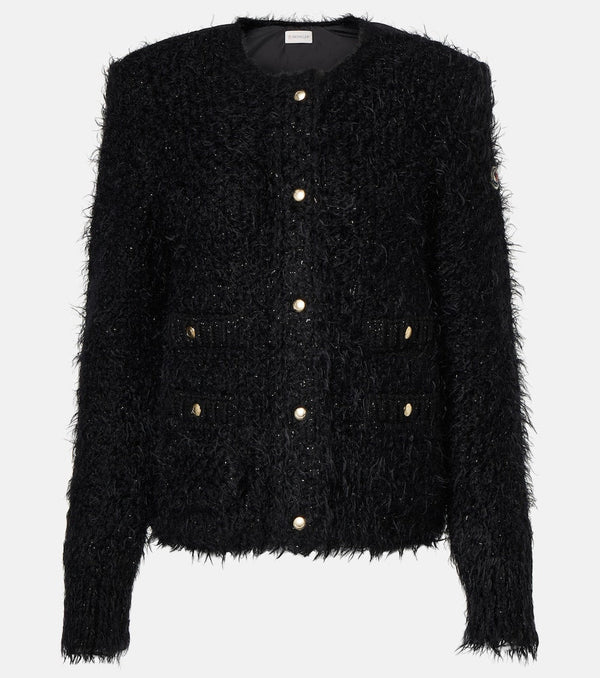 Moncler Padded wool-blend cardigan