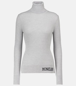 Moncler Ribbed wool turtleneck sweater