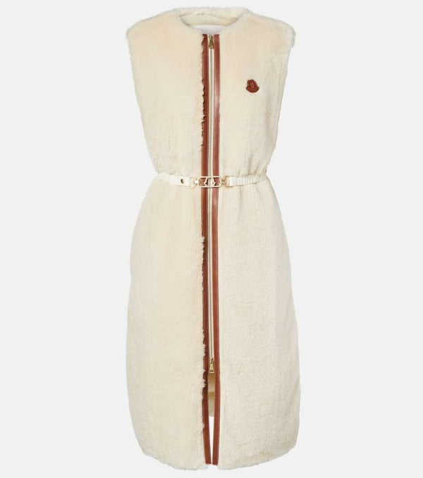 Moncler Sorbier faux shearling down vest