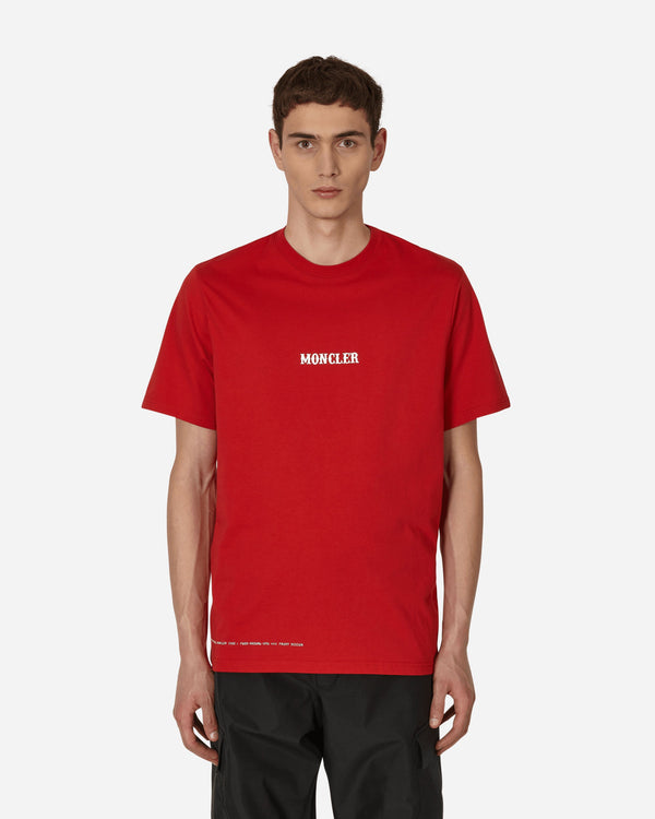 Moncler Genius 7 Moncler FRGMT Hiroshi Fujiwara Circus Motif T-Shirt Red