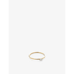 Monica Vinader Marquise-cut polished-finish 14ct solid gold and diamond ring | LYBSTORE