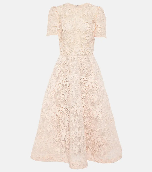 Monique Lhuillier Embroidered lace gown | LYBSTORE