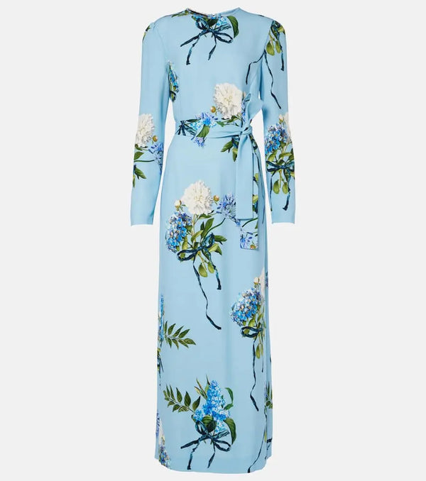 Monique Lhuillier Floral crêpe gown | LYBSTORE