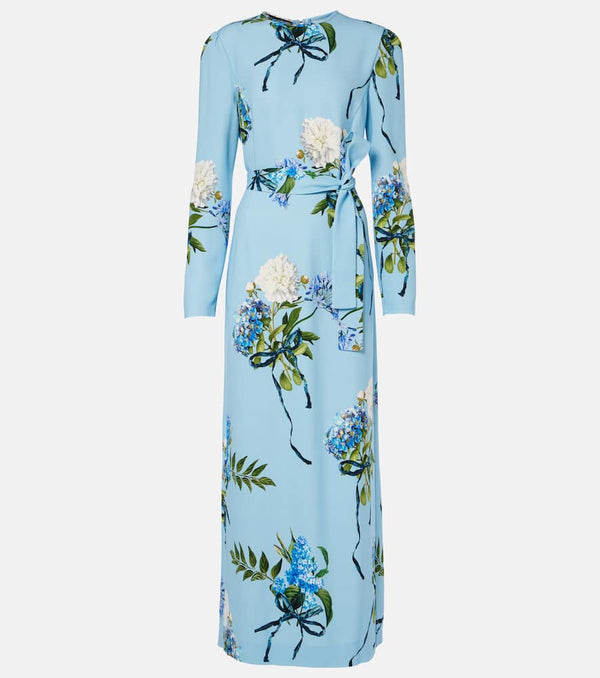 Monique Lhuillier Floral crêpe gown