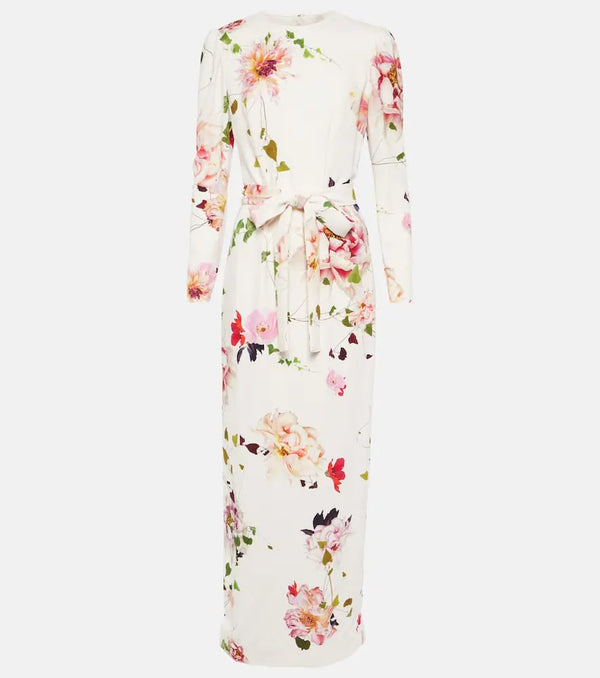 Monique Lhuillier Floral silk gown | LYBSTORE