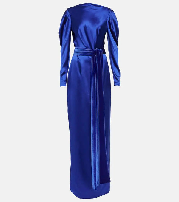 Monique Lhuillier Silk satin gown | LYBSTORE