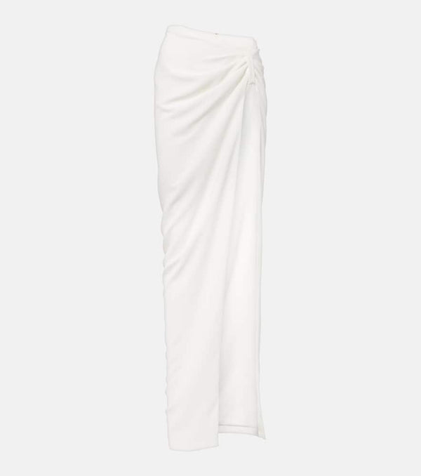 Mônot Asymmetric crêpe maxi skirt