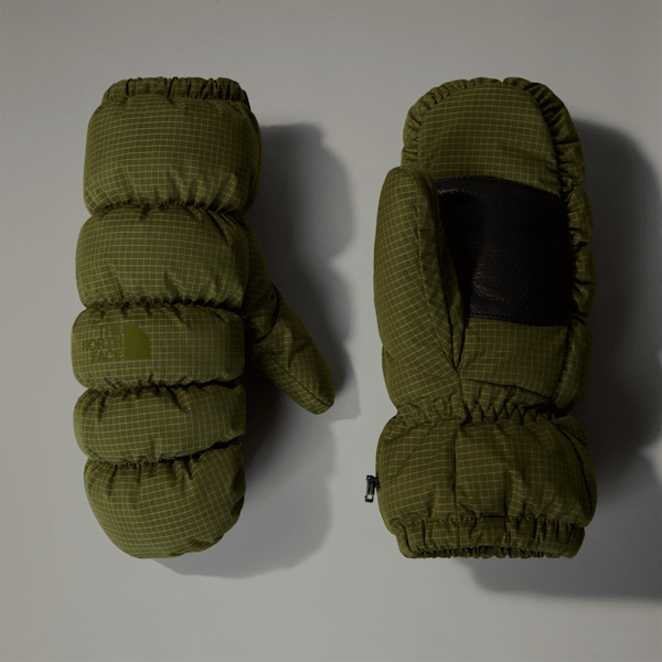 The North Face Montana Puffer Mittens Forest Olive Iridescent Ripstop XXS