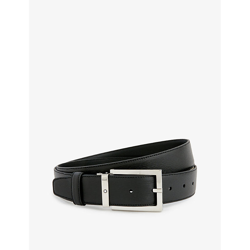 Montblanc Rectangular buckle leather belt | LYBSTORE