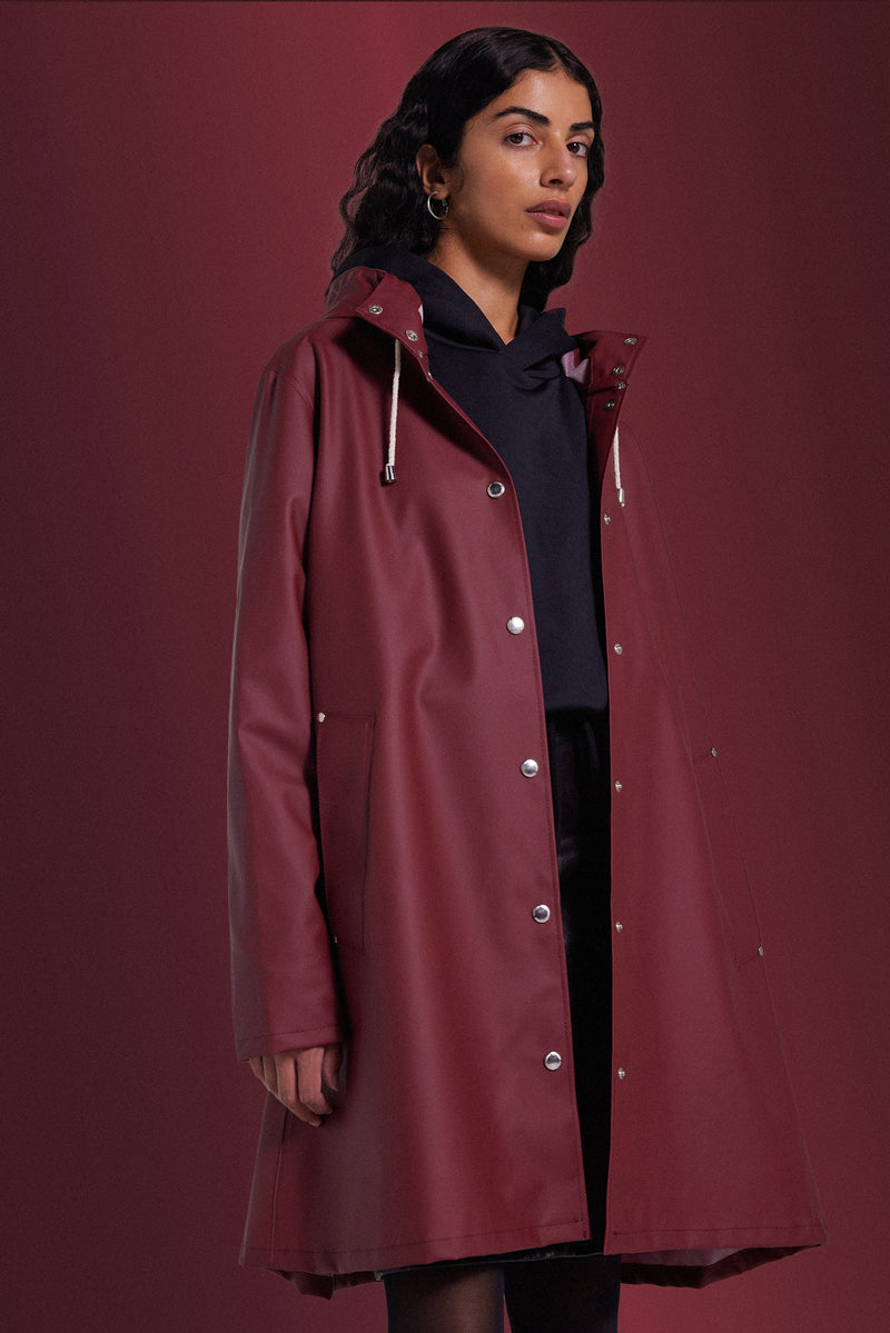 Mosebacke Lightweight Raincoat Burgundy