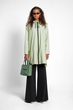 Mosebacke Lightweight Zip Raincoat Seafoam Green