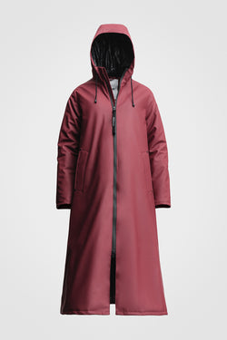 Mosebacke Long Winter Jacket Burgundy