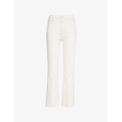 Mother Hustler Flood straight-leg mid-rise jeans