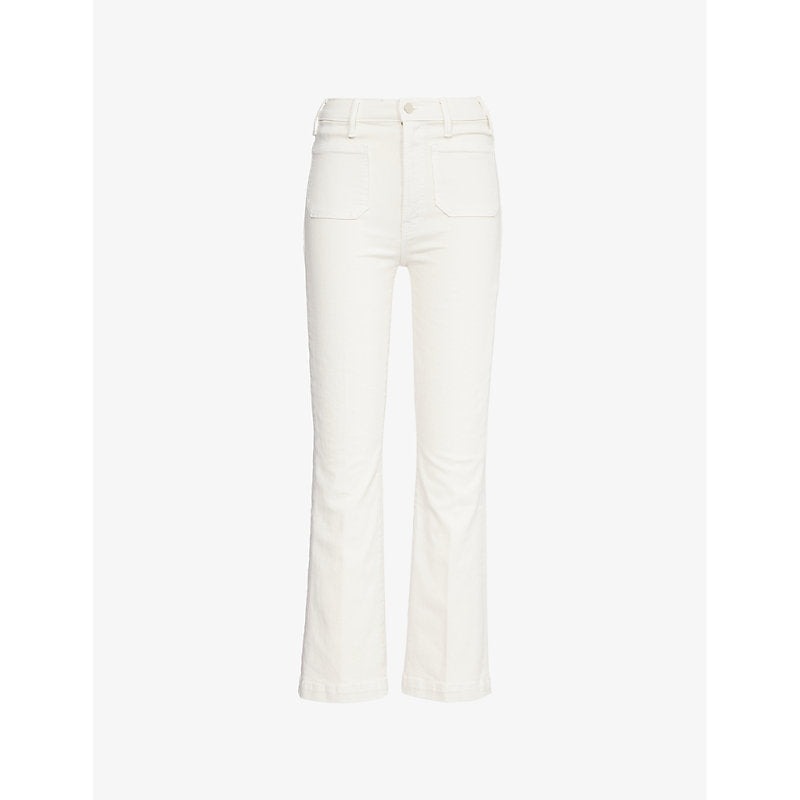 Mother Hustler Flood straight-leg mid-rise jeans