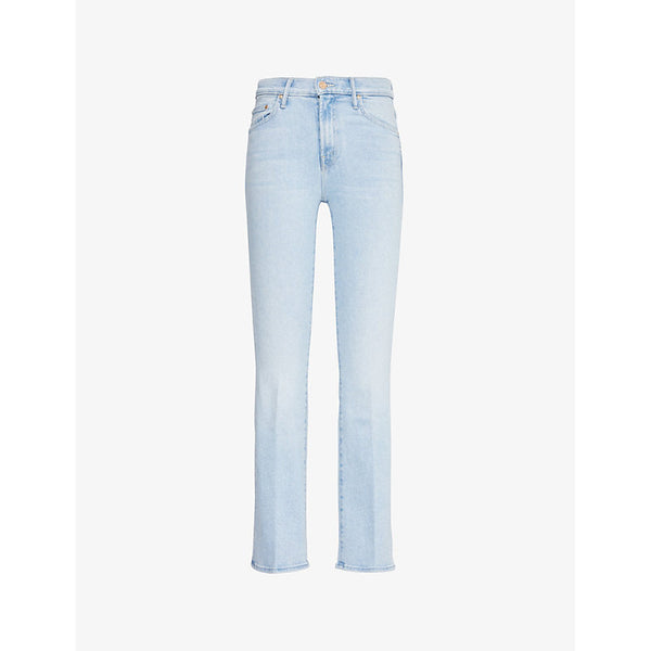 Womens Mother The Insider Sneak straight-leg mid-rise jeans