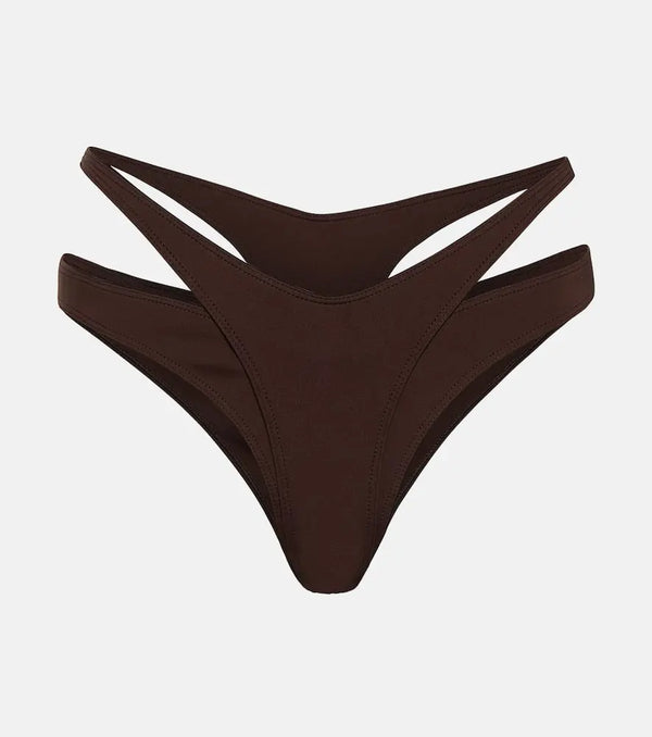 Mugler Layered cutout bikini bottoms | LYBSTORE