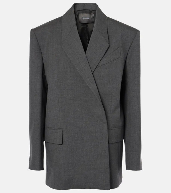 Mugler Oversized virgin wool blazer