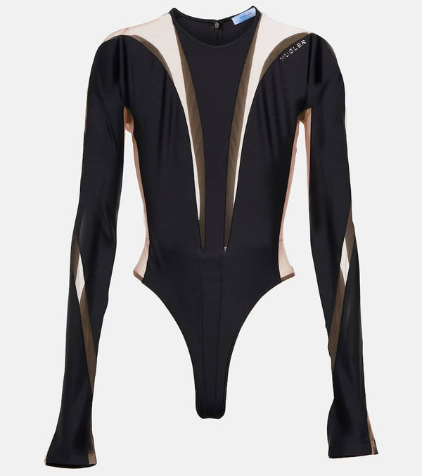 Mugler Paneled bodysuit