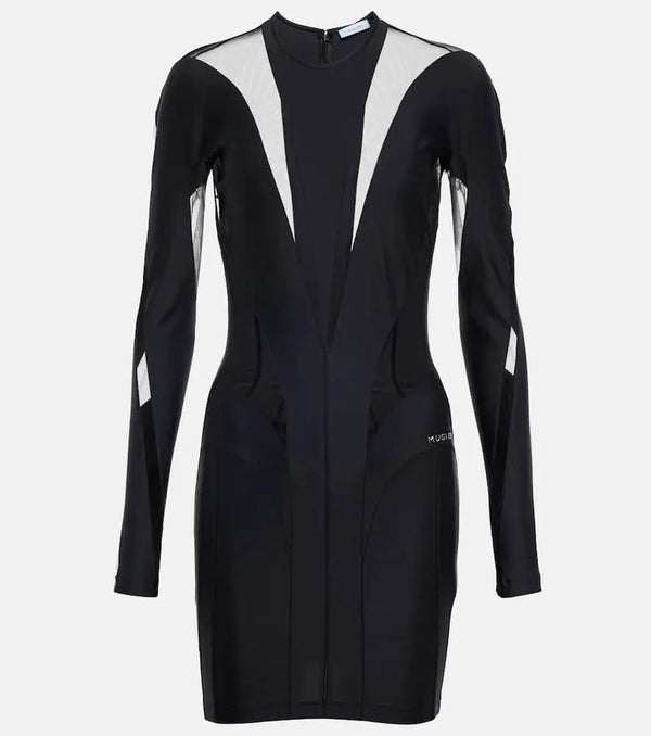 Mugler Paneled minidress