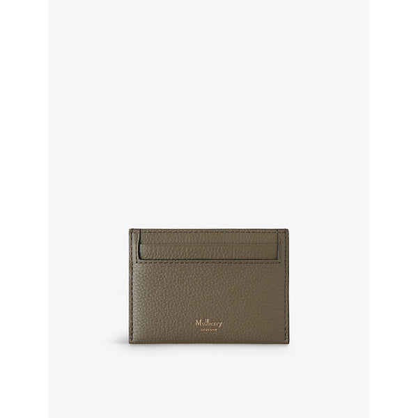 Womens Mulberry Continental brand-debossed leather card holder