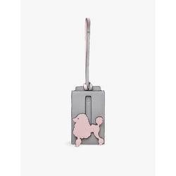 Mulberry Poodle leather luggage tag