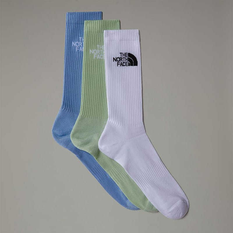 The North Face Multi Sport Cushion Crew Socks Tnf White misty Sage steel Blue