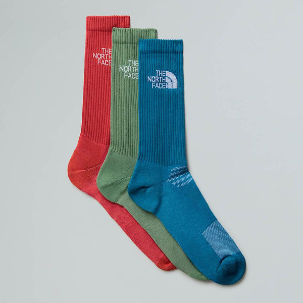 The North Face Multi Sport Cushion Crew Socks Dusk Blue-slate Moss-mars Dust male