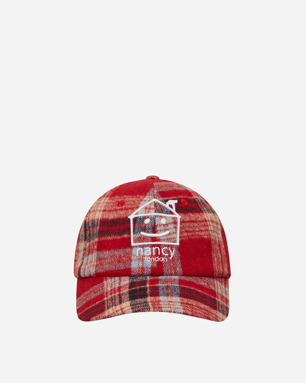 Nancy Plaid House 6-Panel Cap Red