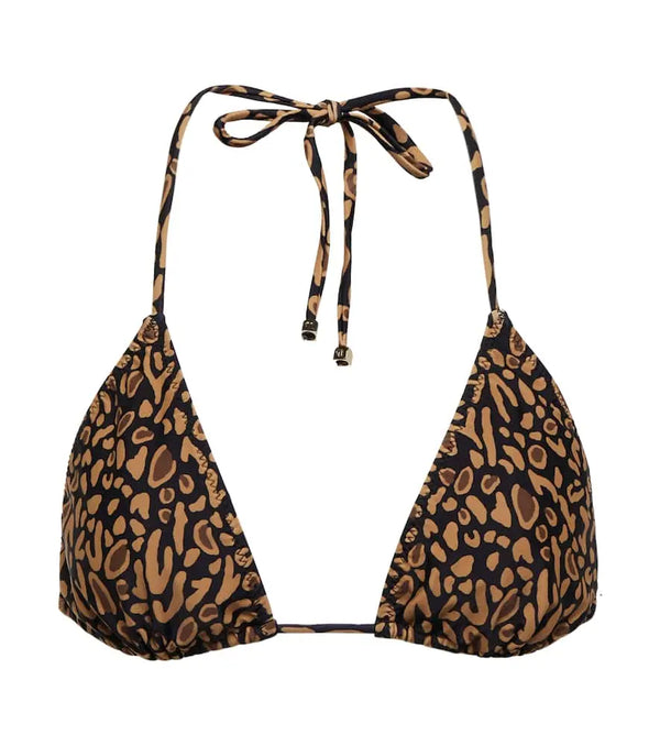 Nanushka Caia leopard-print bikini top | LYBSTORE