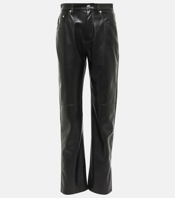 Nanushka Vinni faux leather straight pants | LYBSTORE