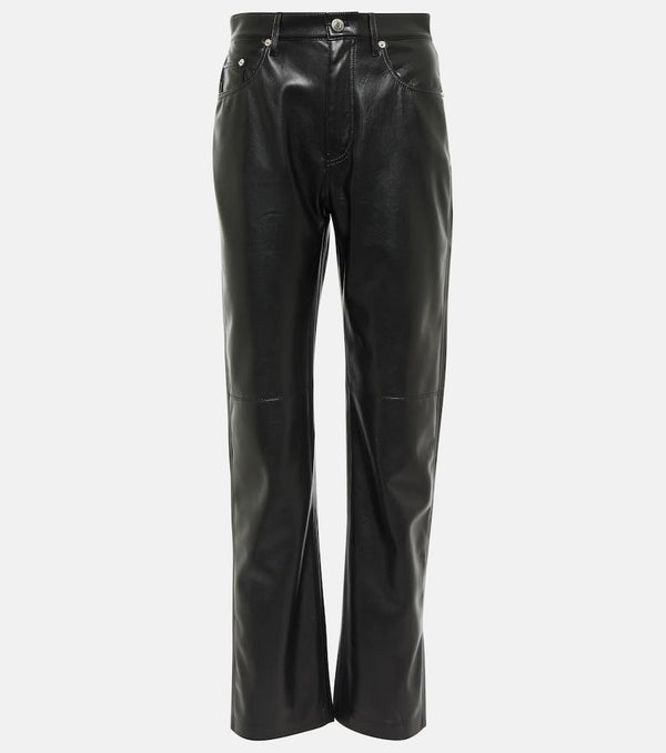 Nanushka Vinni faux leather straight pants