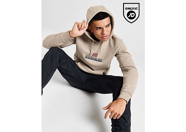 Napapijri Bory Logo Hoodie Brown