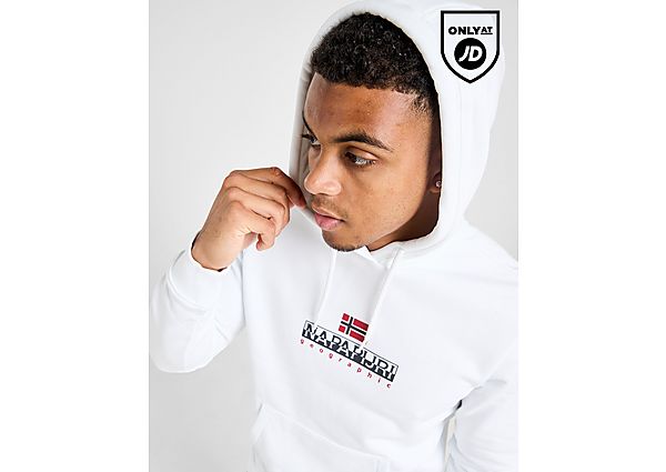 Napapijri Bory Logo Hoodie White