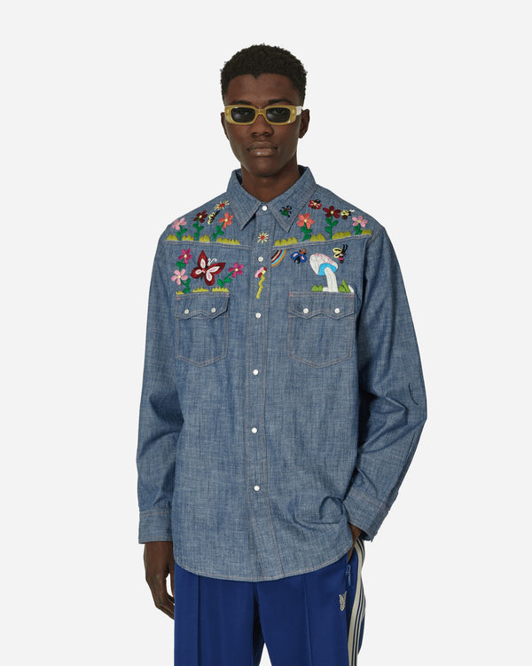 Needles Western Shirt Blue