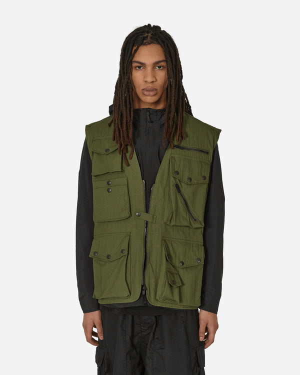 Needles C/N Oxford Cloth Field Vest Olive