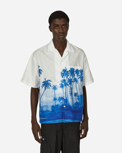 Neighborhood Palm Tree Hawaiian Shirt Blue