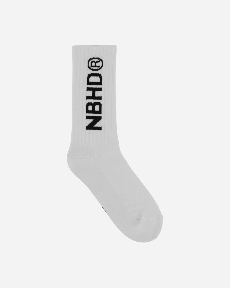 Neighborhood Logo Socks White