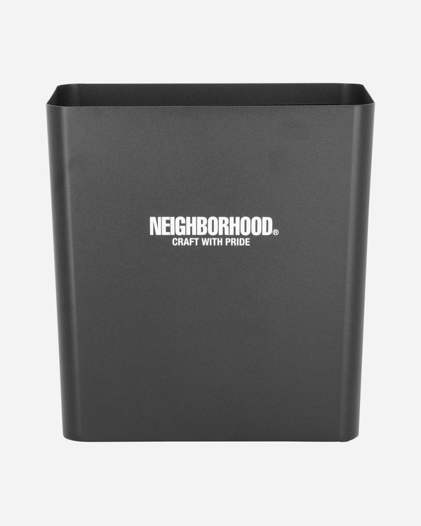 Neighborhood Logo Trash Can Black