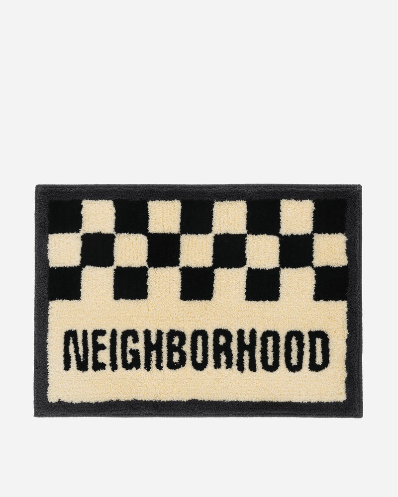 Neighborhood Gallery 1950 Checker Rug Mat Black