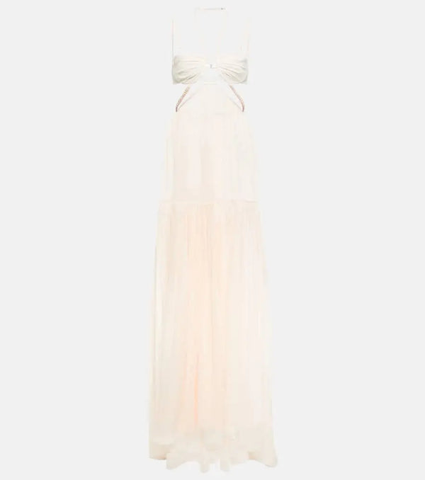 Nensi Dojaka Bridal silk chiffon gown | LYBSTORE