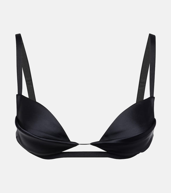 Nensi Dojaka Double Petal satin bra top | LYBSTORE