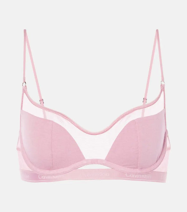 Nensi Dojaka x Calvin Klein mesh-trimmed bralette | LYBSTORE