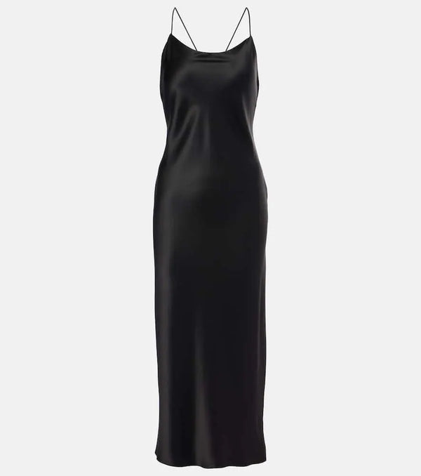 Nensi Dojaka x Calvin Klein silk satin slip dress