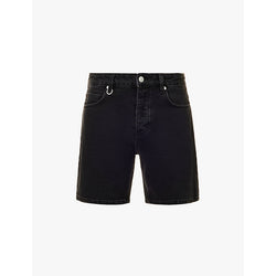 Mens Neuw Lou Short brand-patch relaxed-fit stretch-denim shorts