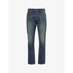 Neuw Lou brand-patch straight-leg slim-fit stretch-denim blend jeans