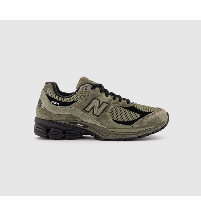 New Balance 2002 Trainers Khaki Black In Green