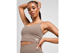 New Balance Logo Sports Bra Brown