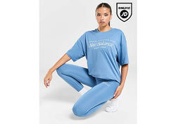 New Balance Script Boyfriend T-Shirt Blue