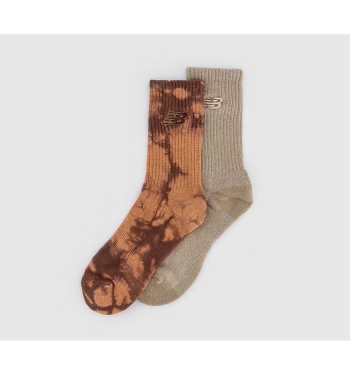 New Balance Socks Socks Nb Tie Dye Midcalf Socks Brown Multi